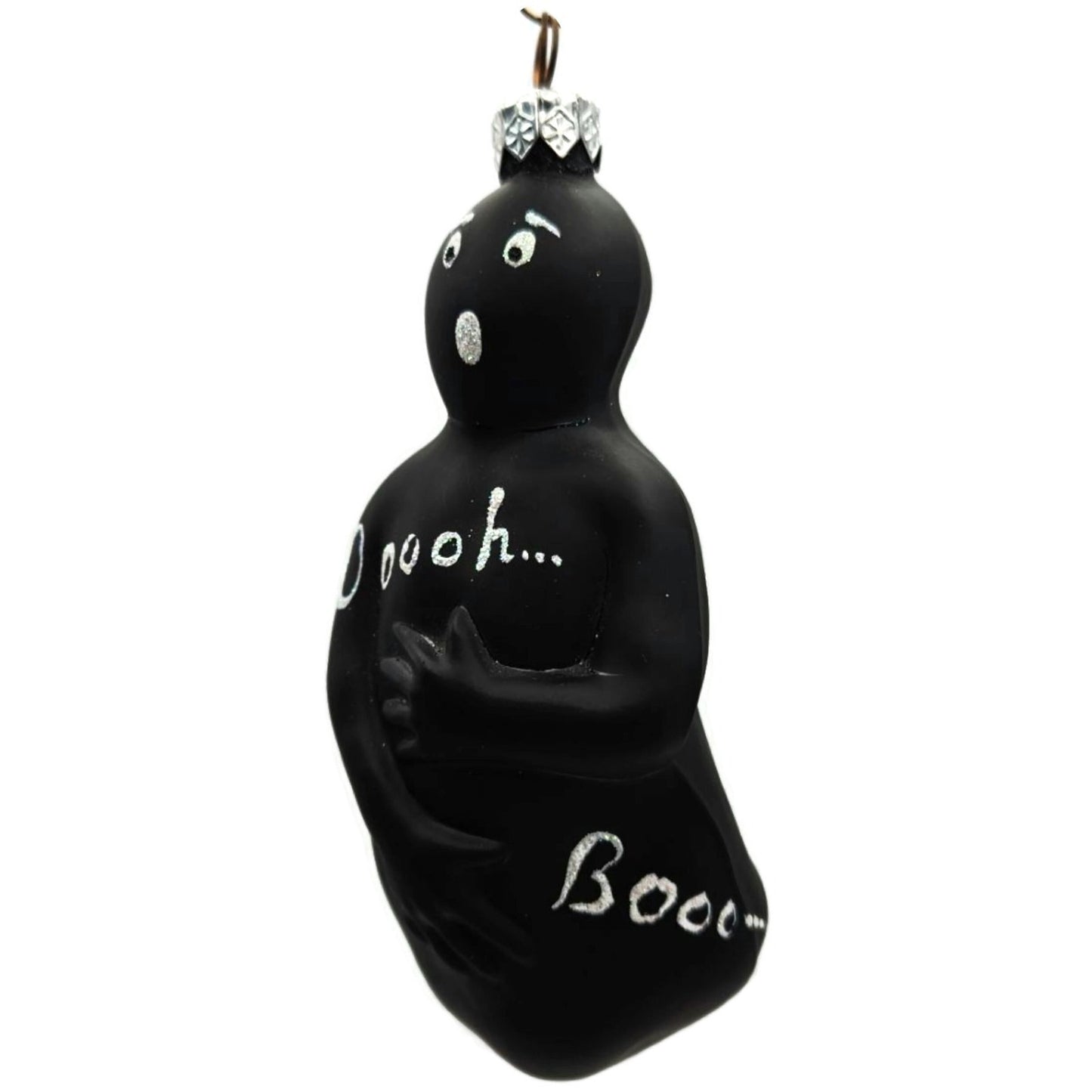 Patricia Breen Oscar Ghost Black Matte Halloween Christmas Tree Ornament