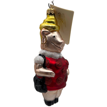 Patricia Breen This Little Piggy Goes to the Galleria Christmas Tree Ornament