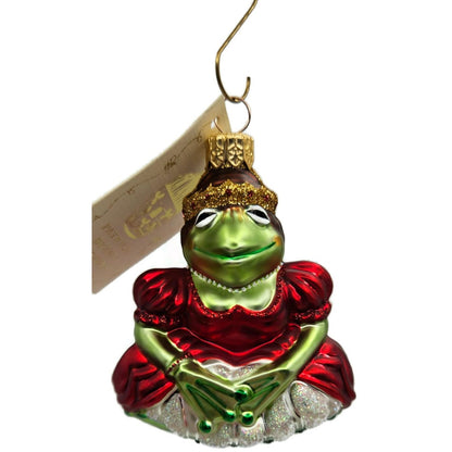 Patricia Breen Josephine Frog Queen Red Green Animal Christmas Tree Ornament