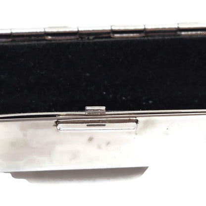 Judith Leiber Lipstick Case Pink Swarovski Crystals Silver Tone with Dust Bag