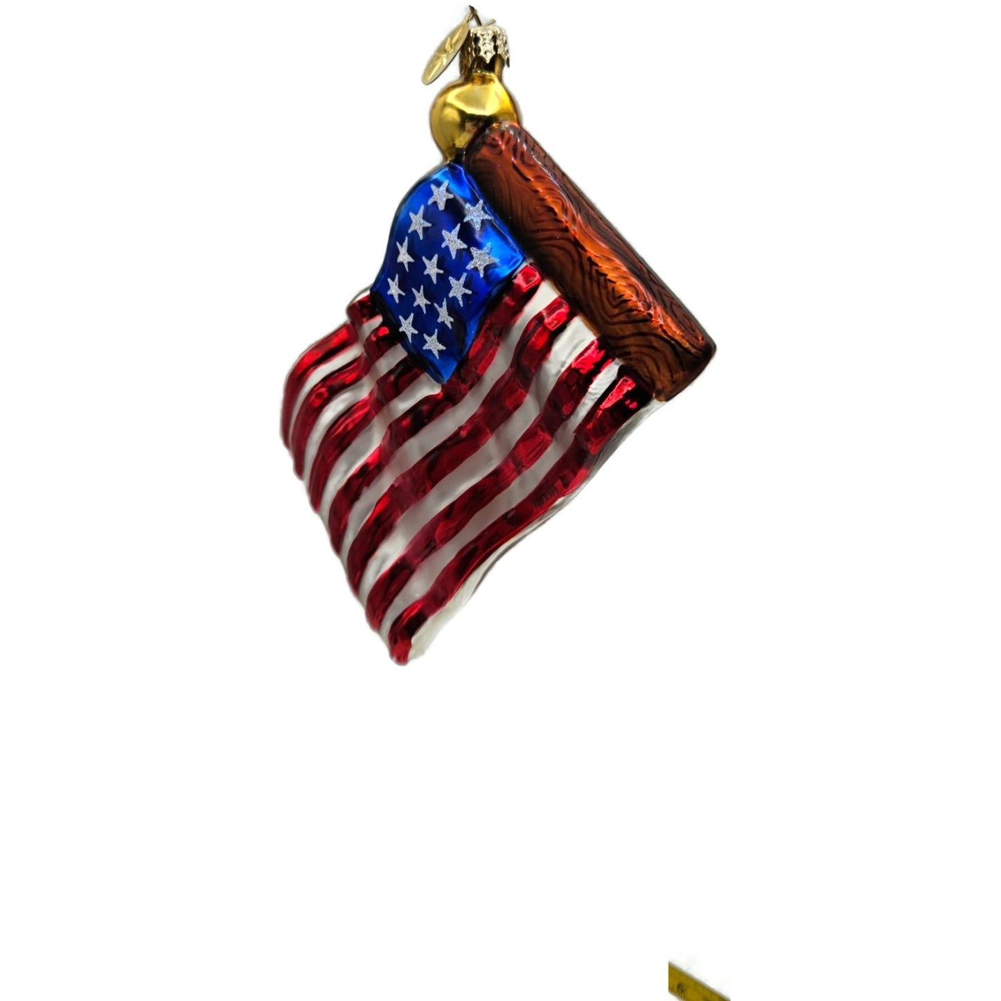 Christopher Radko Stars and Stripes Little Gems American Flag Ornament 02-0723-0