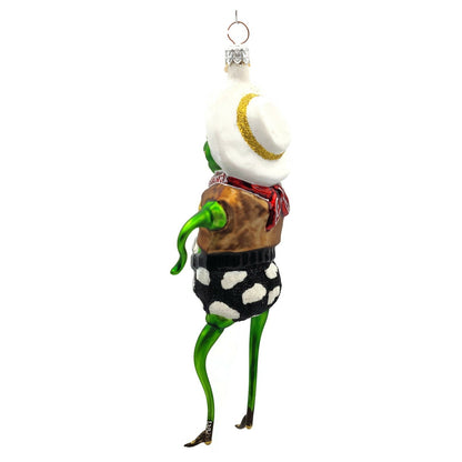 Slavic Treasures Rootin Tootin Toad Cowboy Frog Christmas Halloween Ornament