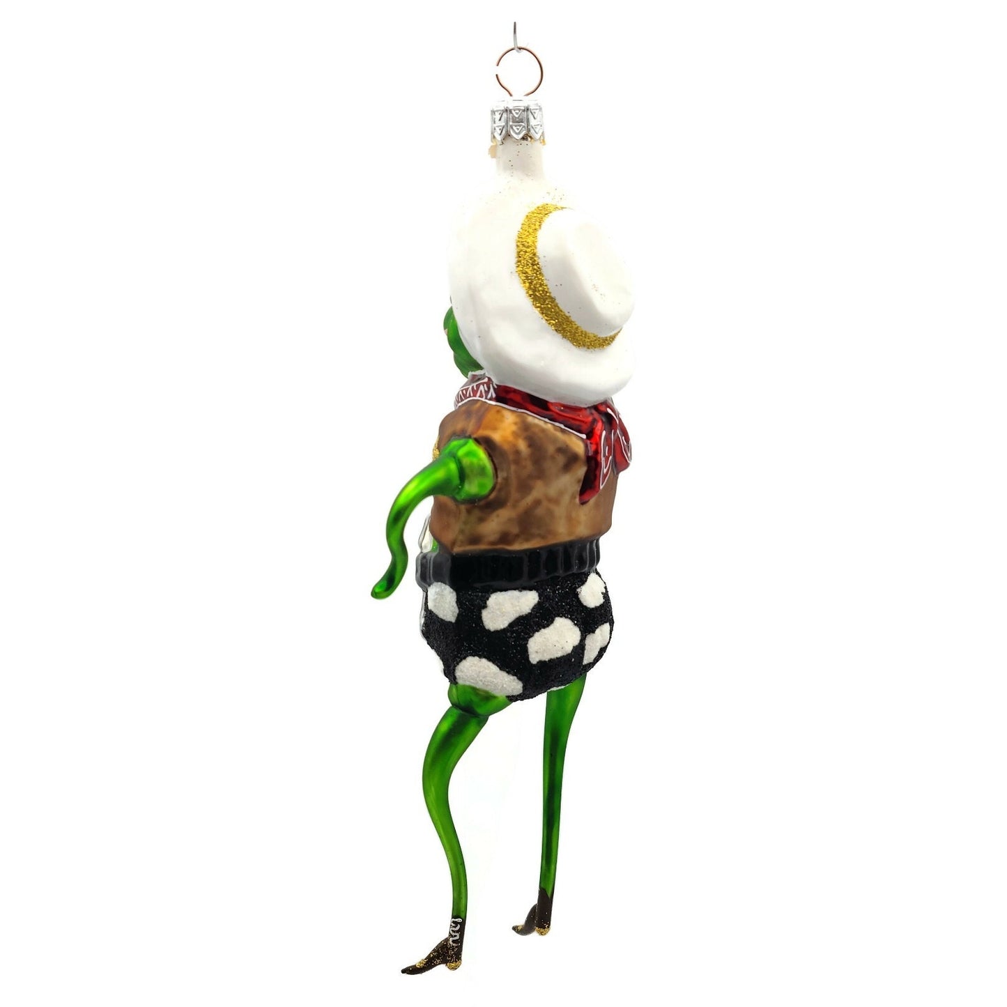 Slavic Treasures Rootin Tootin Toad Cowboy Frog Halloween Christmas Ornament
