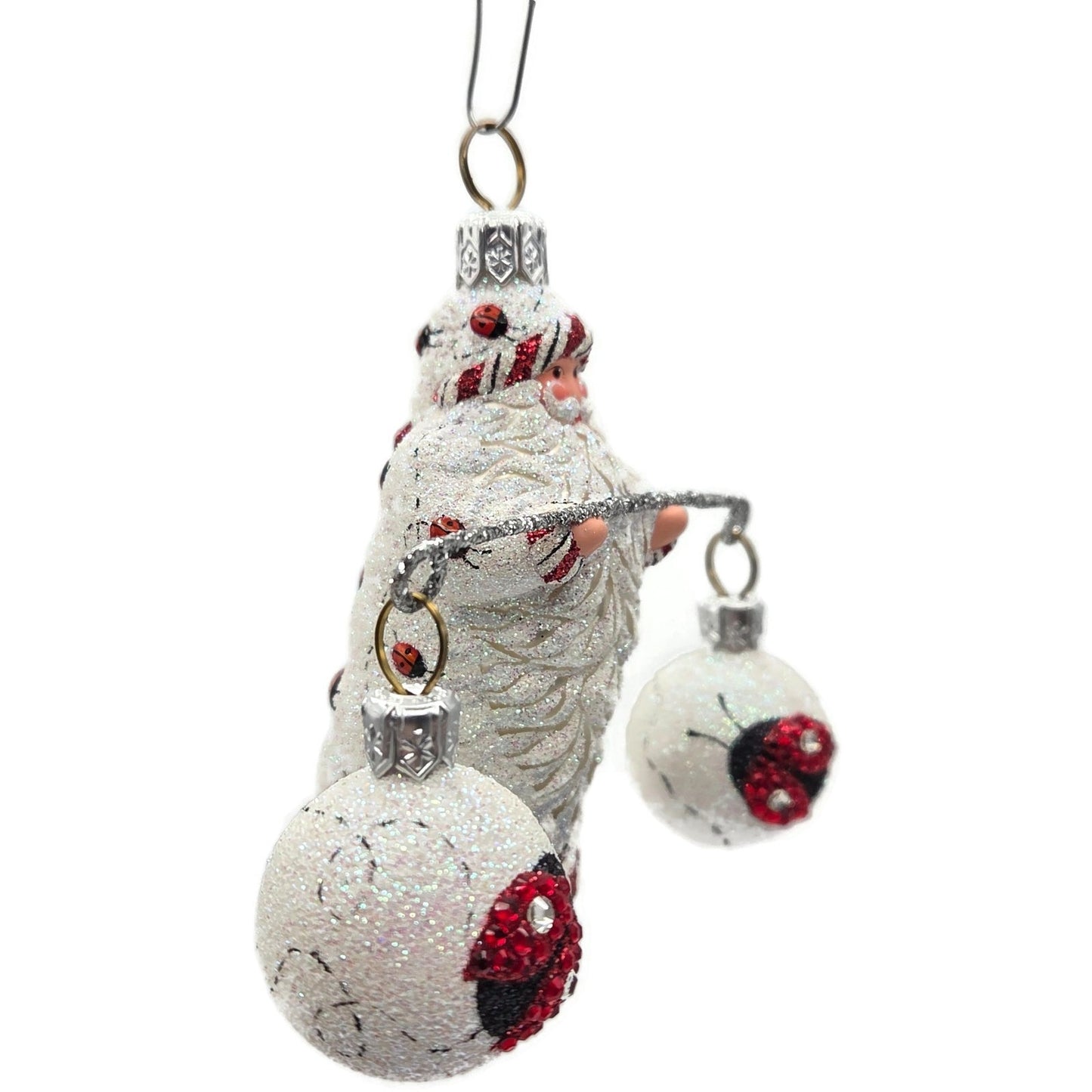 Patricia Breen Balance Ladybugs White Red Spring Christmas Tree Ornament CATZ