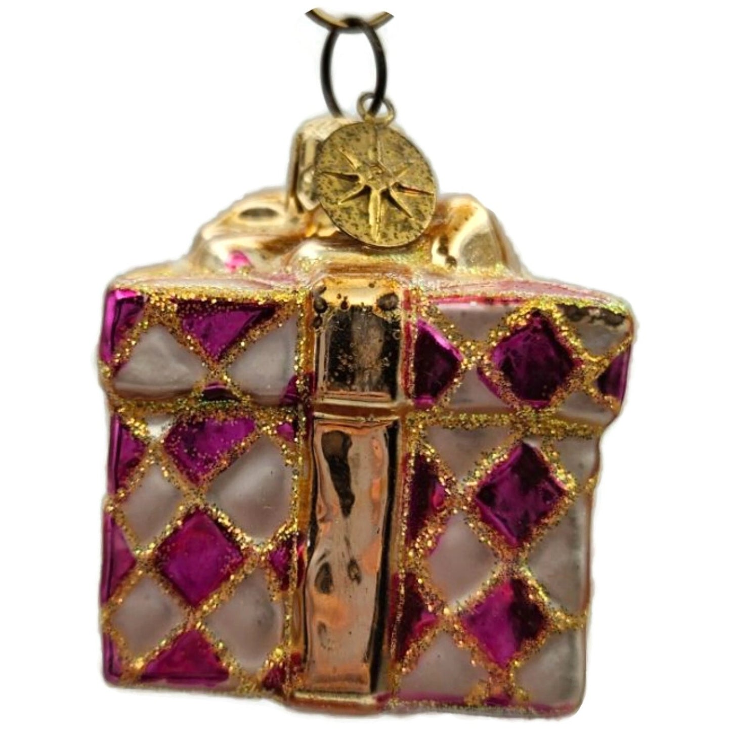 Christopher Radko Pretty Paper Gem Little Gems Pink Christmas Ornament 00-516-0