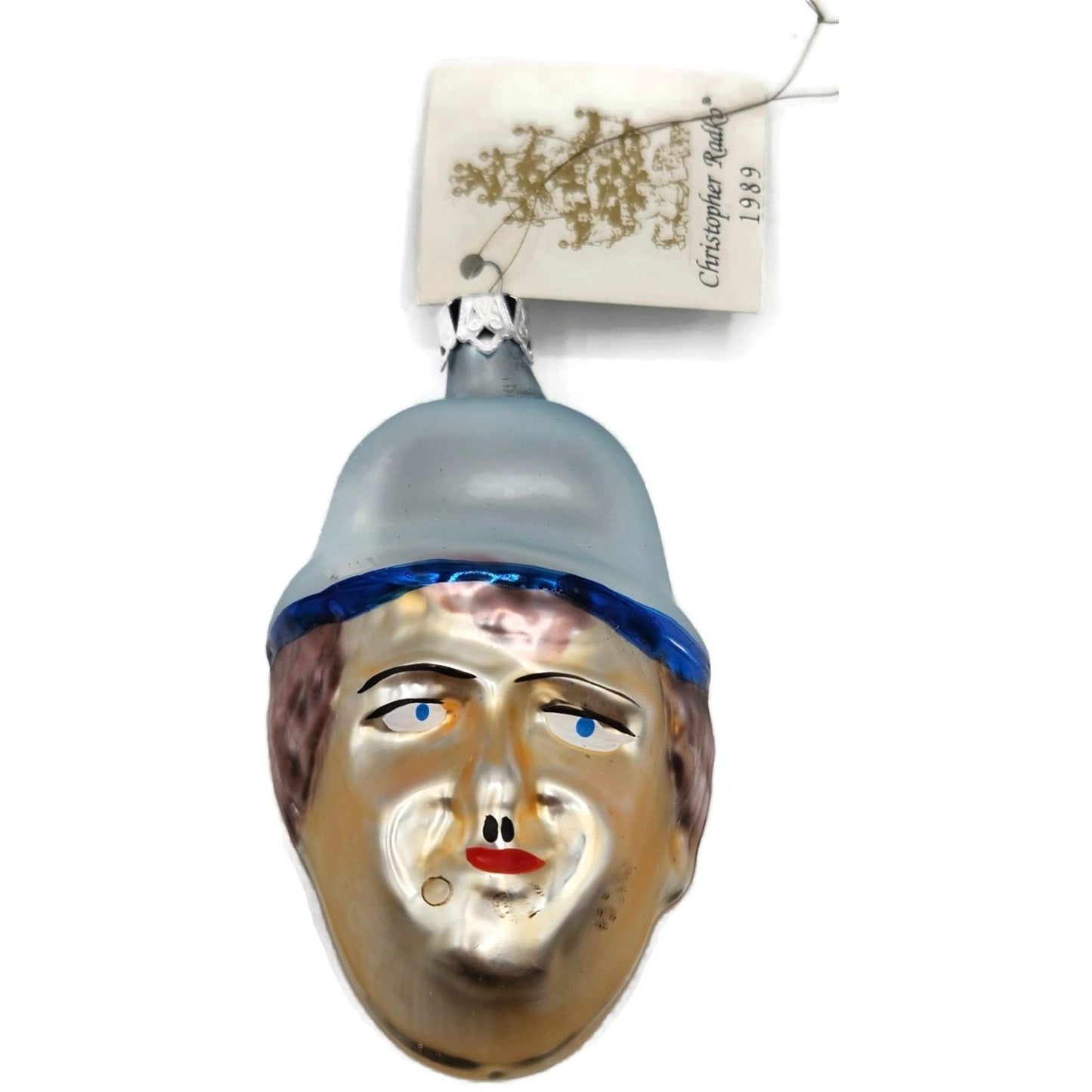 Christopher Radko Charlie Chaplin Hand Blown Glass Christmas Tree Ornament
