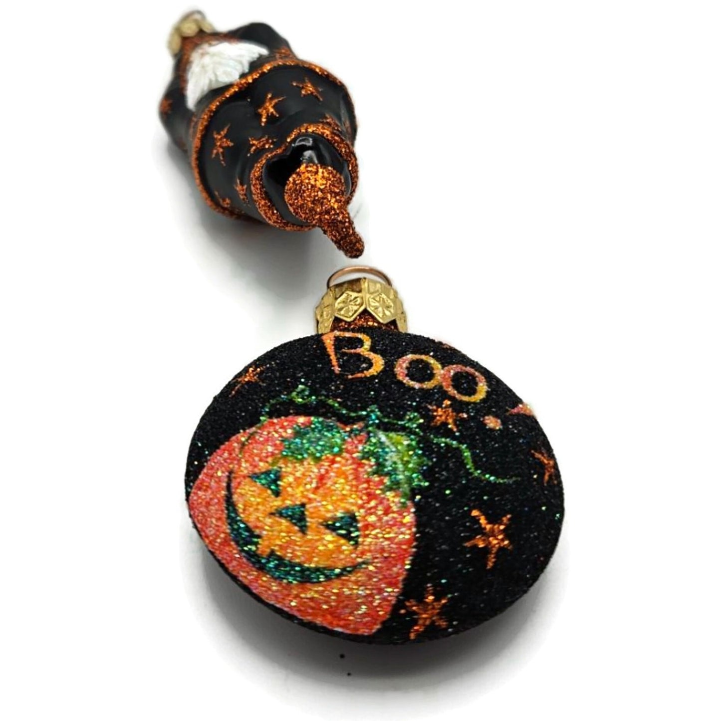 Patricia Breen Cirque de Nicoud Santa Medallion Stars Halloween Ornament CATZ