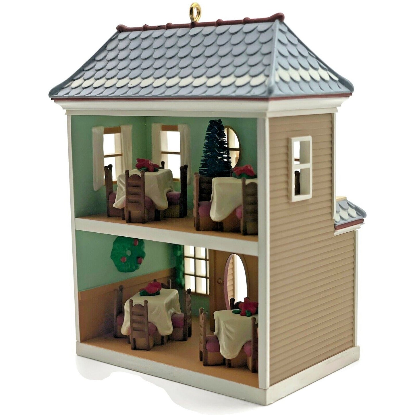 Hallmark Cafe 1997 Nostalgic Holiday Christmas Village Tree Keepsake Ornament