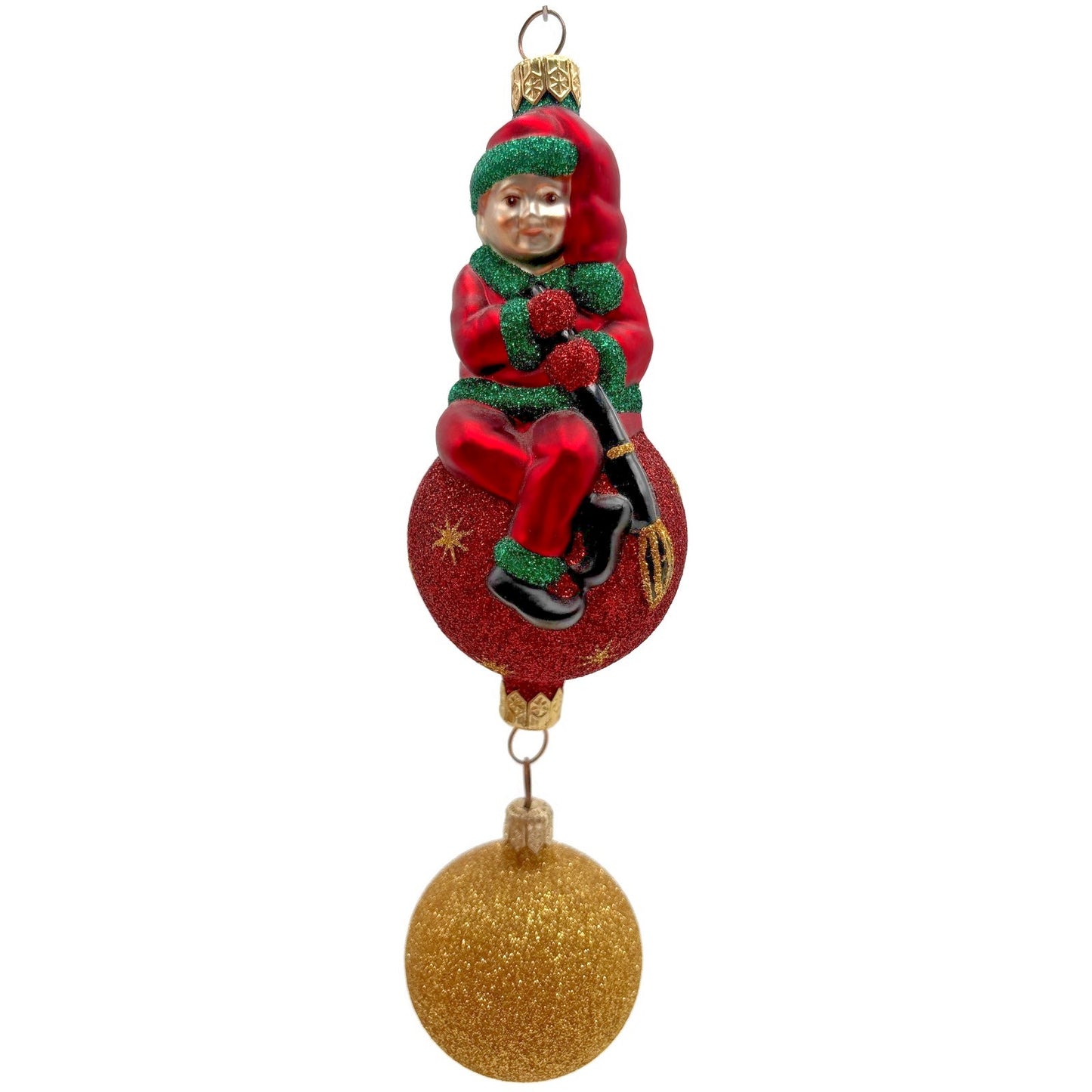 Patricia Breen Jingles The Elf Red Suit Ball Stars Christmas Ornament 9900HCB