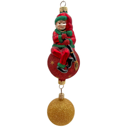 Patricia Breen Jingles The Elf Red Suit Ball Stars Christmas Ornament 9900HCB