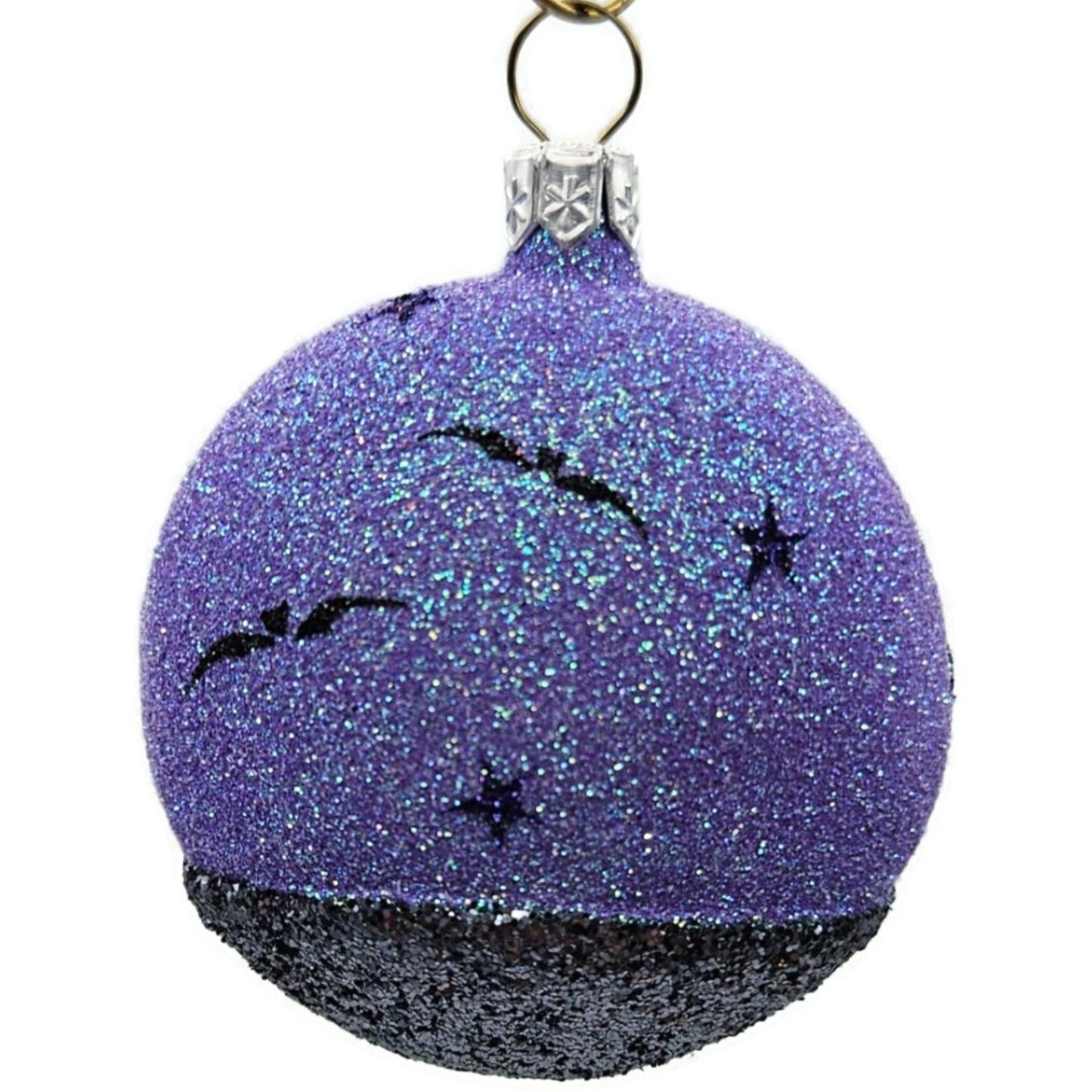 Patricia Breen Mount Auburn Medallion Graveyard Ghost Purple Halloween Ornament