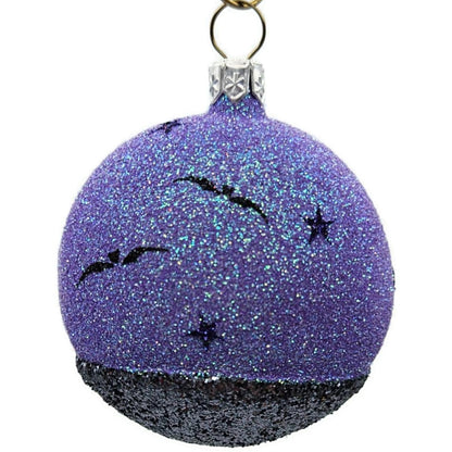 Patricia Breen Mount Auburn Medallion Graveyard Ghost Purple Halloween Ornament
