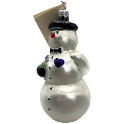 Patricia Breen My Heart Belongs To You Purple Heart Love Dots Christmas Ornament