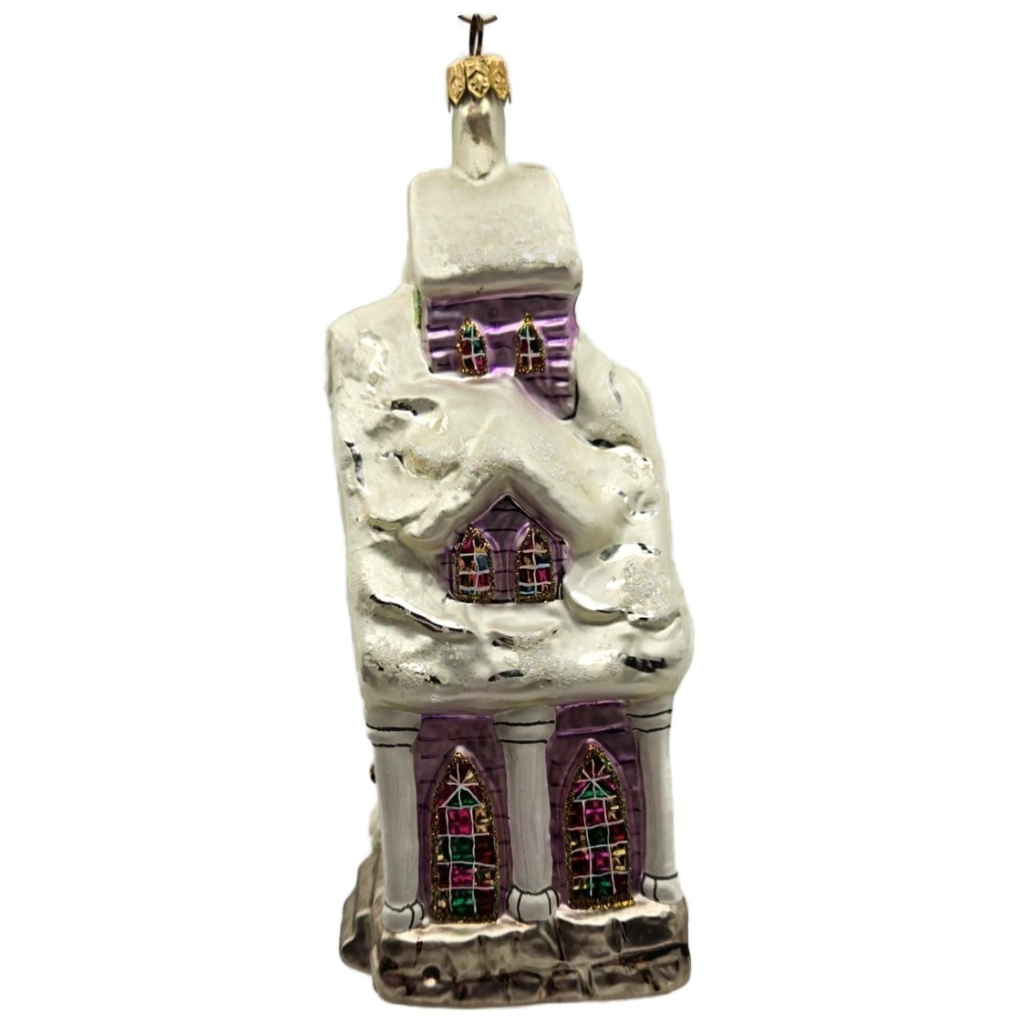 Christopher Radko Midnight Blessings Church Christmas Tree Ornament 99-382-0
