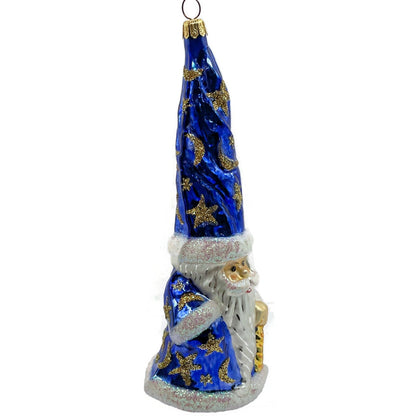 Christopher Radko Magic Munchkin Moon Wizard Blue Star Christmas Ornament 96-240