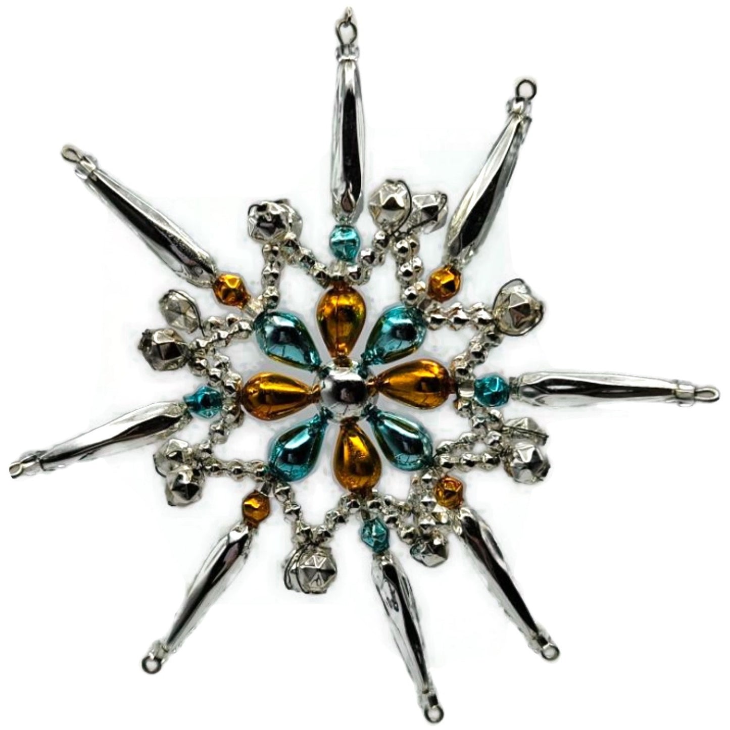 Heartfully Yours Radko Winkle Stars Beaded Christmas Tree Ornament 1075