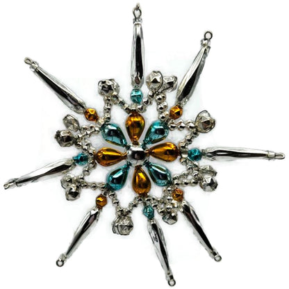 Heartfully Yours Radko Winkle Stars Beaded Christmas Tree Ornament 1075