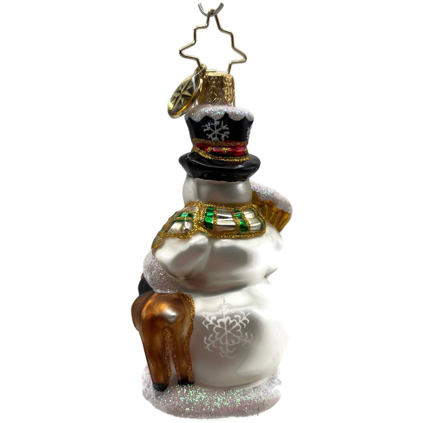 Christopher Radko Good Friends Forever Deer Snowman Christmas Ornament 1017754