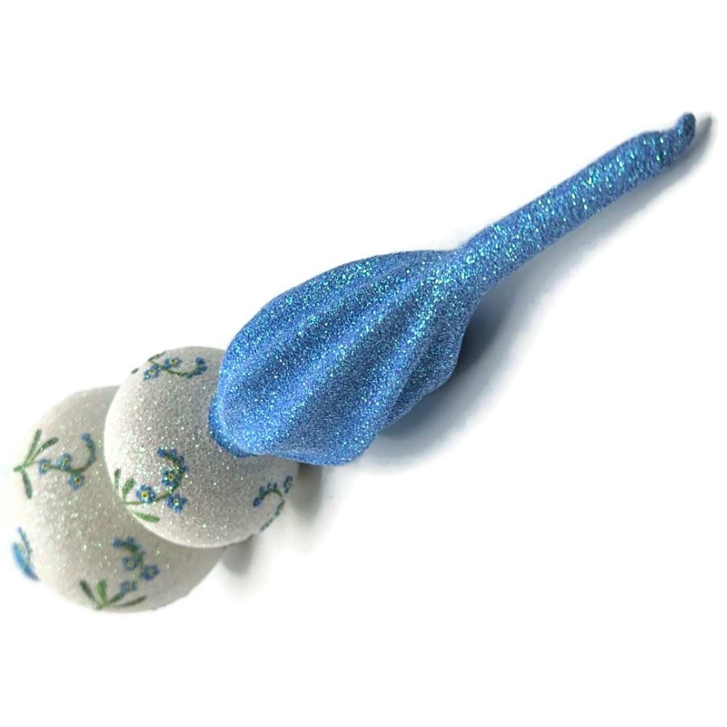 Patricia Breen Miniature Forget-Me-Not Finial Blue Spring Christmas Tree Topper