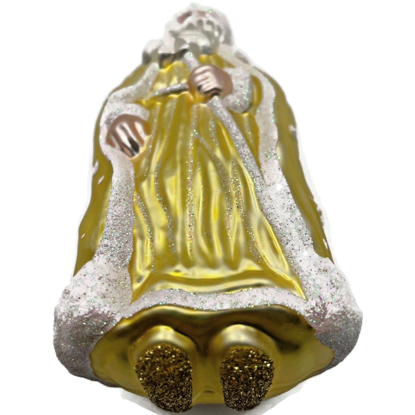 Patricia Breen Santa of the North Citrine Snowflakes Christmas Tree Ornament