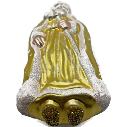 Patricia Breen Santa of the North Citrine Snowflakes Christmas Tree Ornament
