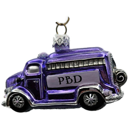 Patricia Breen Brave True Lavender Fire Truck Christmas Tree Ornament CATZ