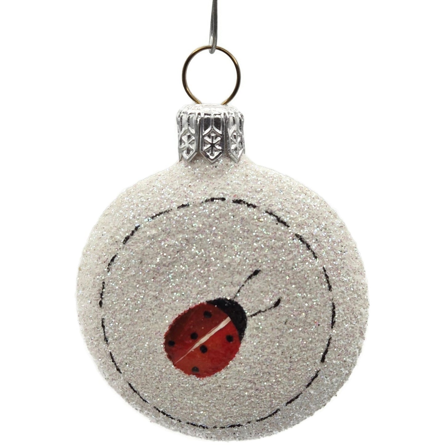 Patricia Breen Anniversary Medallion Ladybug Spring Christmas Tree Ornament NM