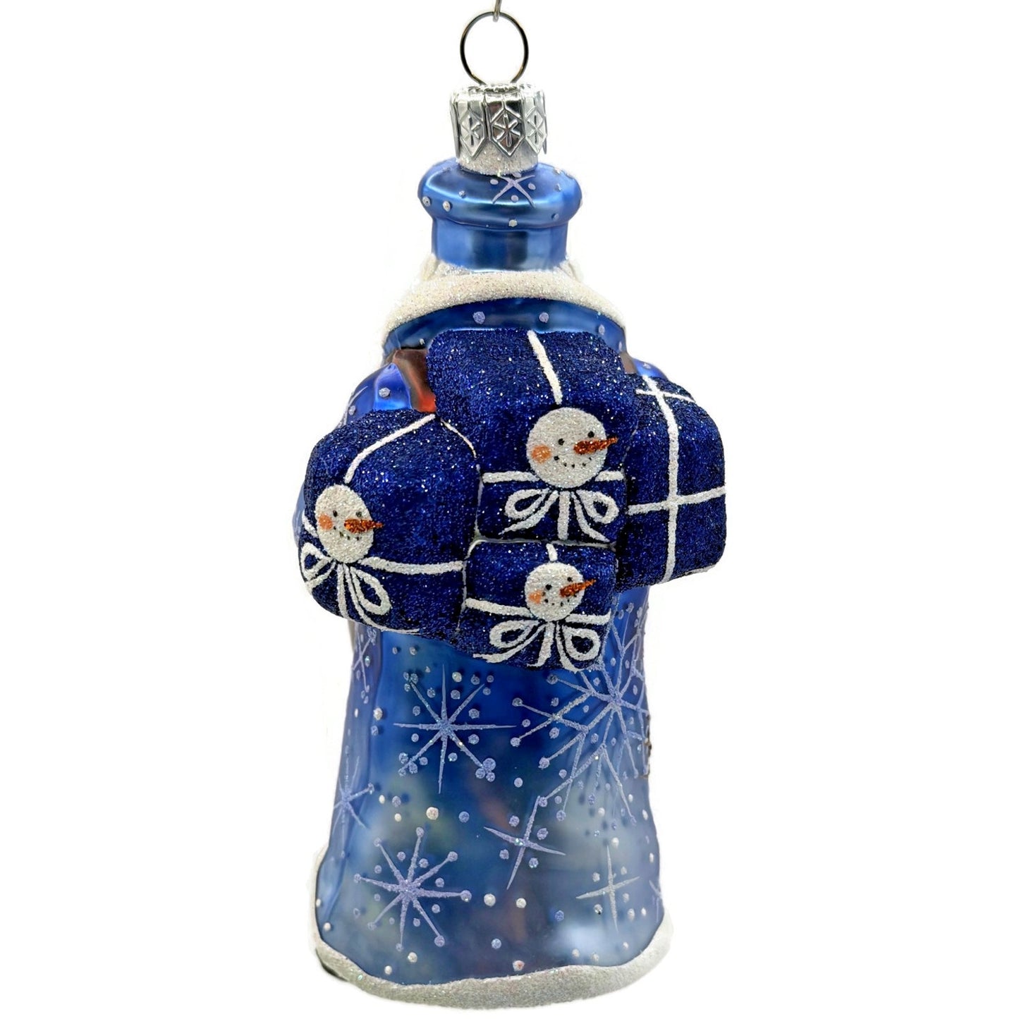 Patricia Breen Postal Santa Mailman Snowflakes Snowman Christmas Ornament 2388