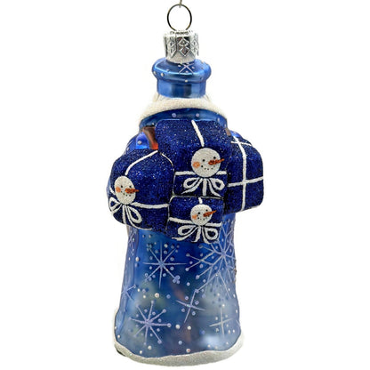 Patricia Breen Postal Santa Mailman Snowflakes Snowman Christmas Ornament 2388