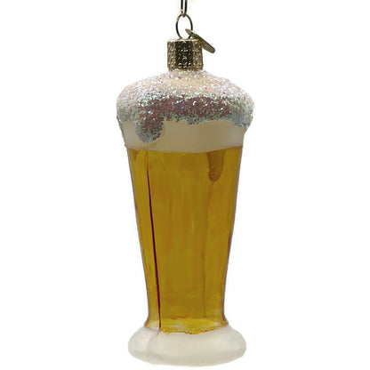 OWC Draft Glass Of Beer Ornament With Foam Old World Christmas Tree Decor