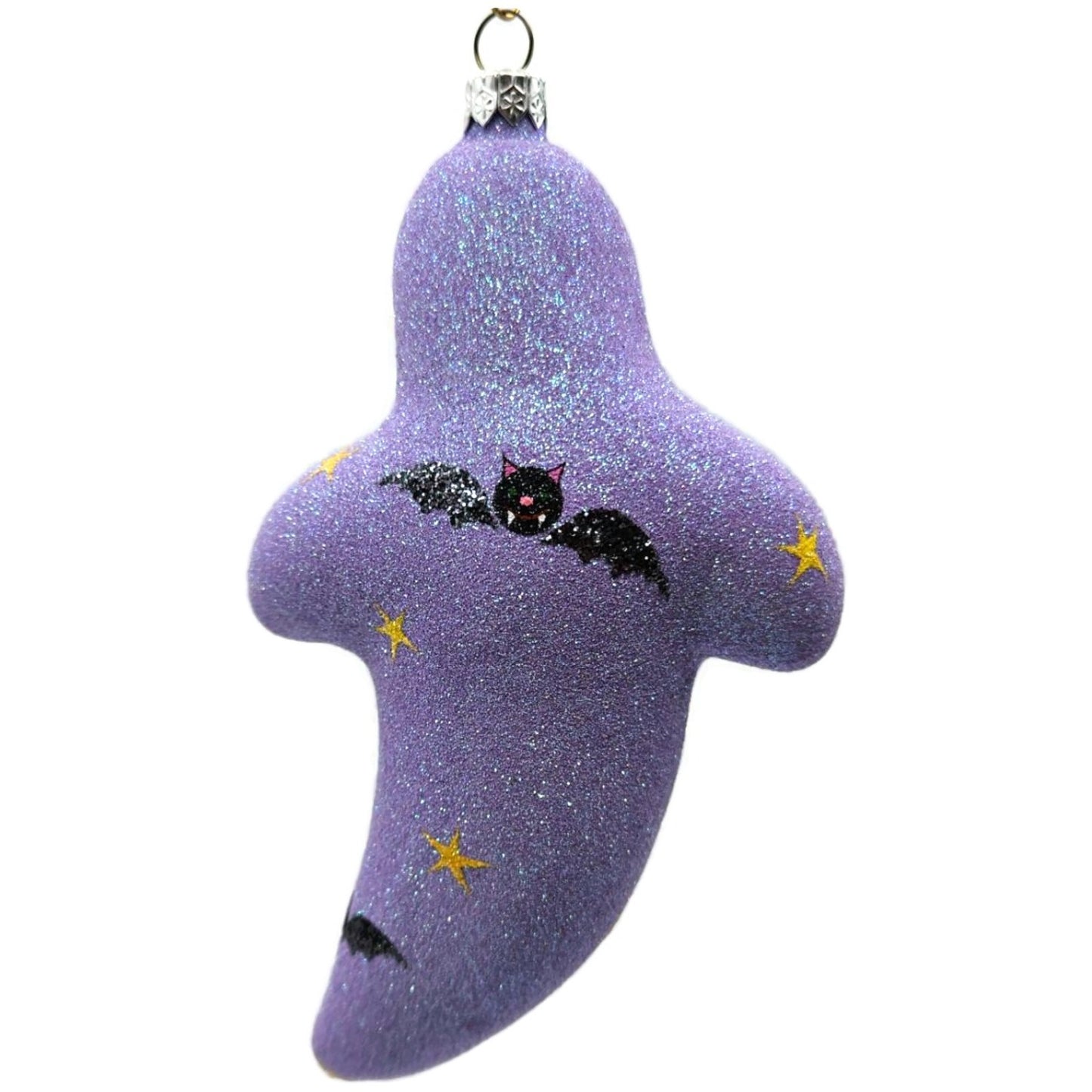 Patricia Breen Very Grand Ghost Lavender Stars Bats Halloween Ornament 2554
