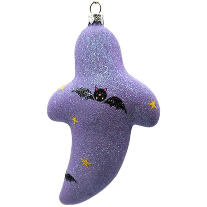 Patricia Breen Very Grand Ghost Lavender Stars Bats Halloween Ornament 2554