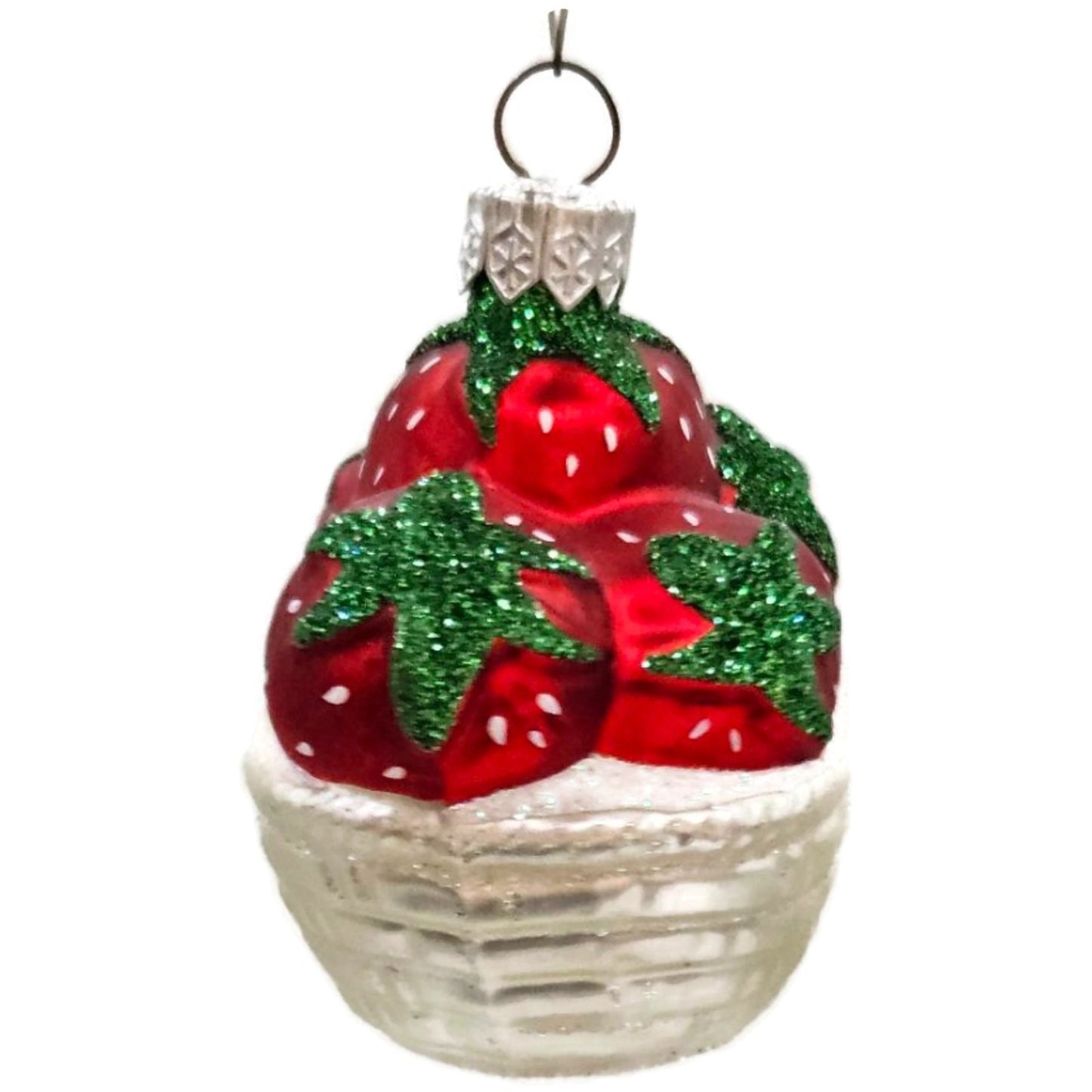 Patricia Breen Strawberry Basket Fruit Spring Dessert Christmas Tree Ornament