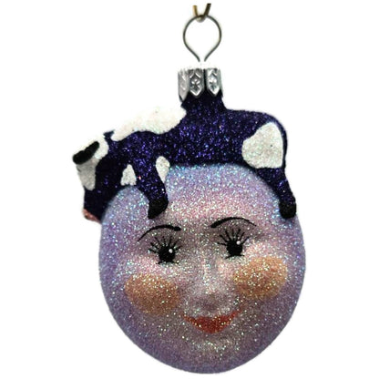 Patricia Breen Miniature And The Cow Jumped Purple Christmas Tree Ornament CATZ