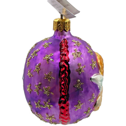 Christopher Radko Lil Miss Angel Purple Gold Stars Christmas Tree Ornament 1997
