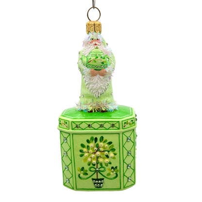 Patricia Breen Santa for Mimi Mistletoe Tea Party Berry Christmas Tree Ornament