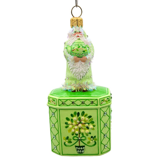 Patricia Breen Santa for Mimi Mistletoe Tea Party Berry Christmas Tree Ornament
