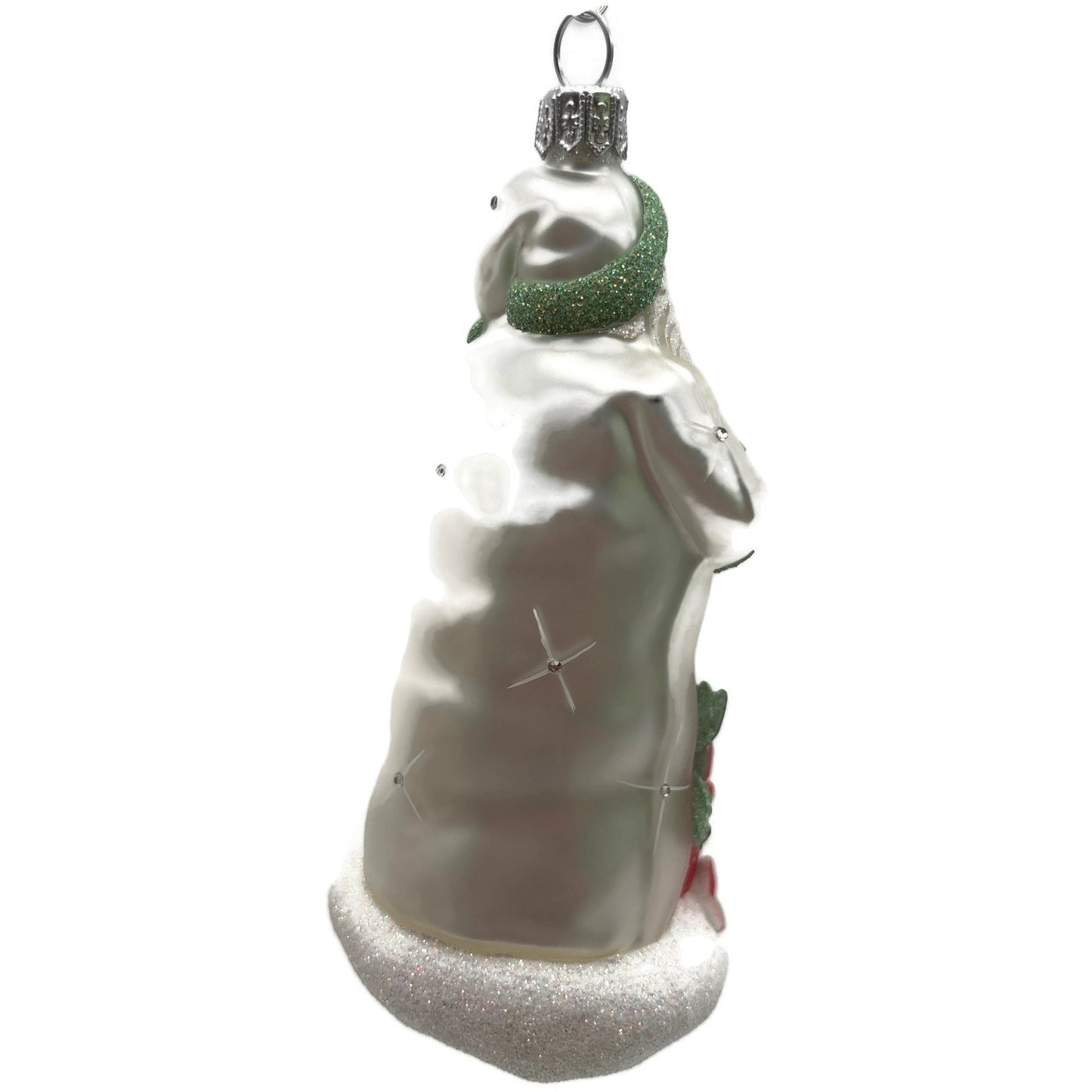 Patricia Breen Se Delecter Poinsettia Santa Claus Snowflakes Christmas Ornament