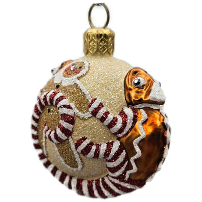 Patricia Breen For James Twice Gingerbread Chameleon Christmas Ornament 2581