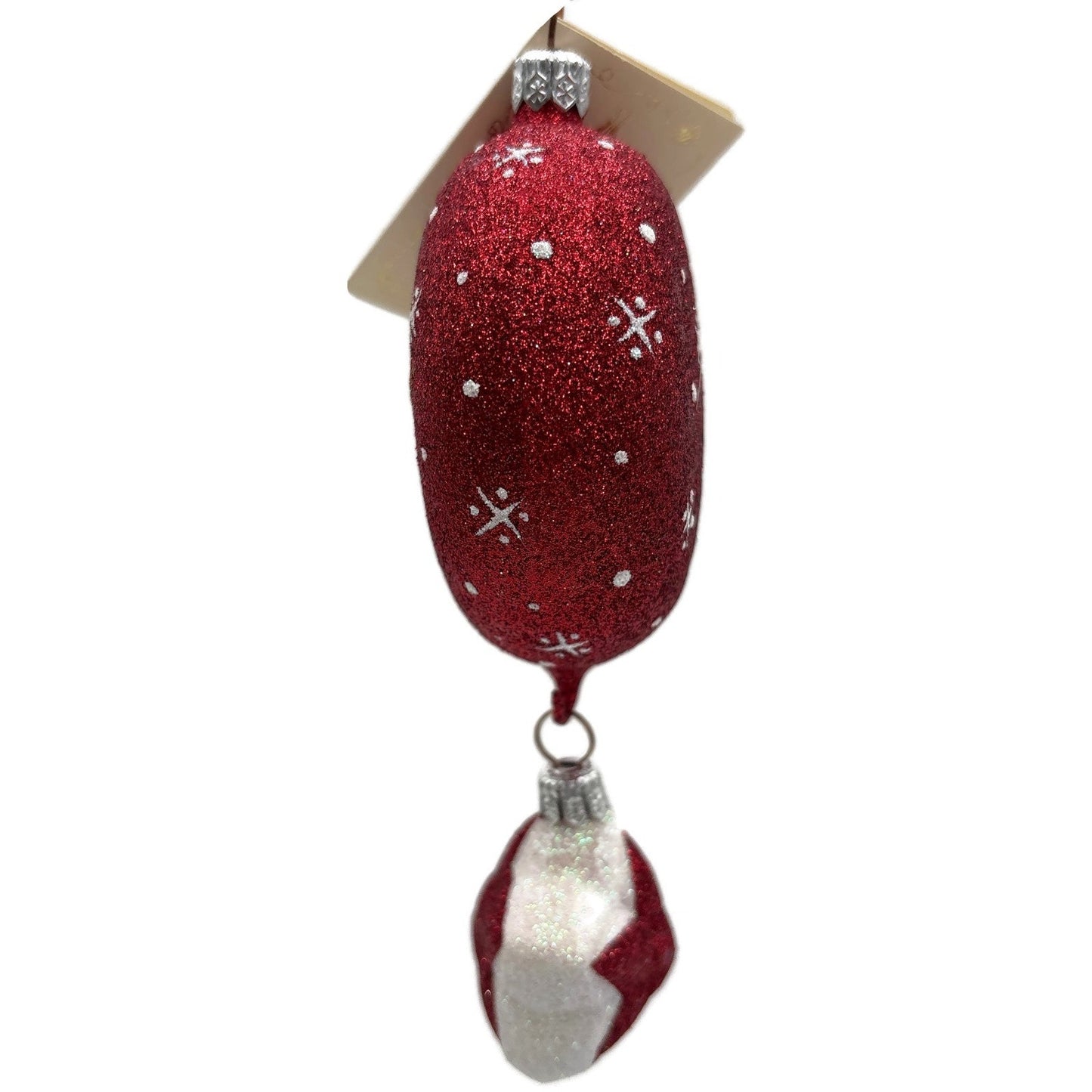 Patricia Breen Snowface Medallion With Star Red 2 Part Christmas Ornament CO
