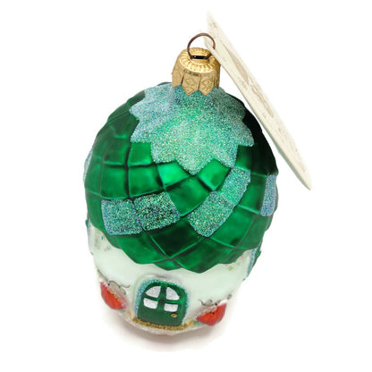 Patricia Breen Acorn House Autumn Green Falling Leaves Fall Christmas Ornament