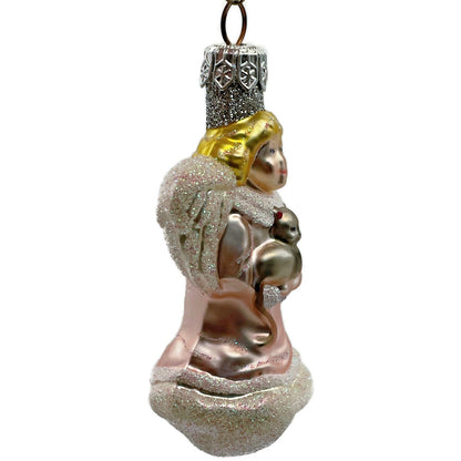 Patricia Breen Quartet of Angels Pastel Kitten Pearl Pink Christmas Ornament