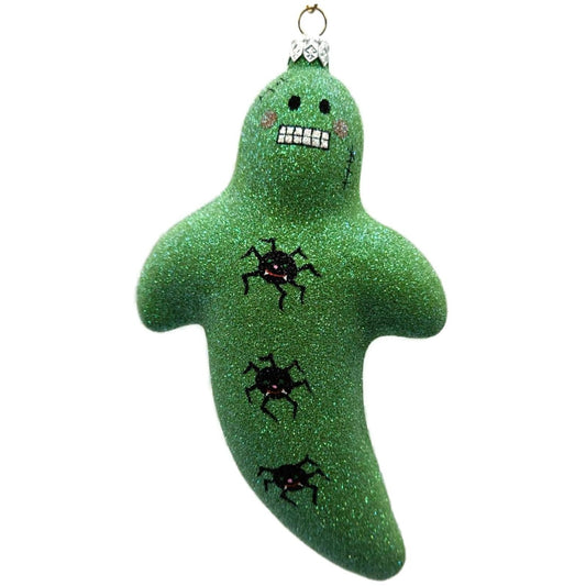 Patricia Breen Very Grand Ghost Frankenstein Green Glass Halloween Ornament 2554
