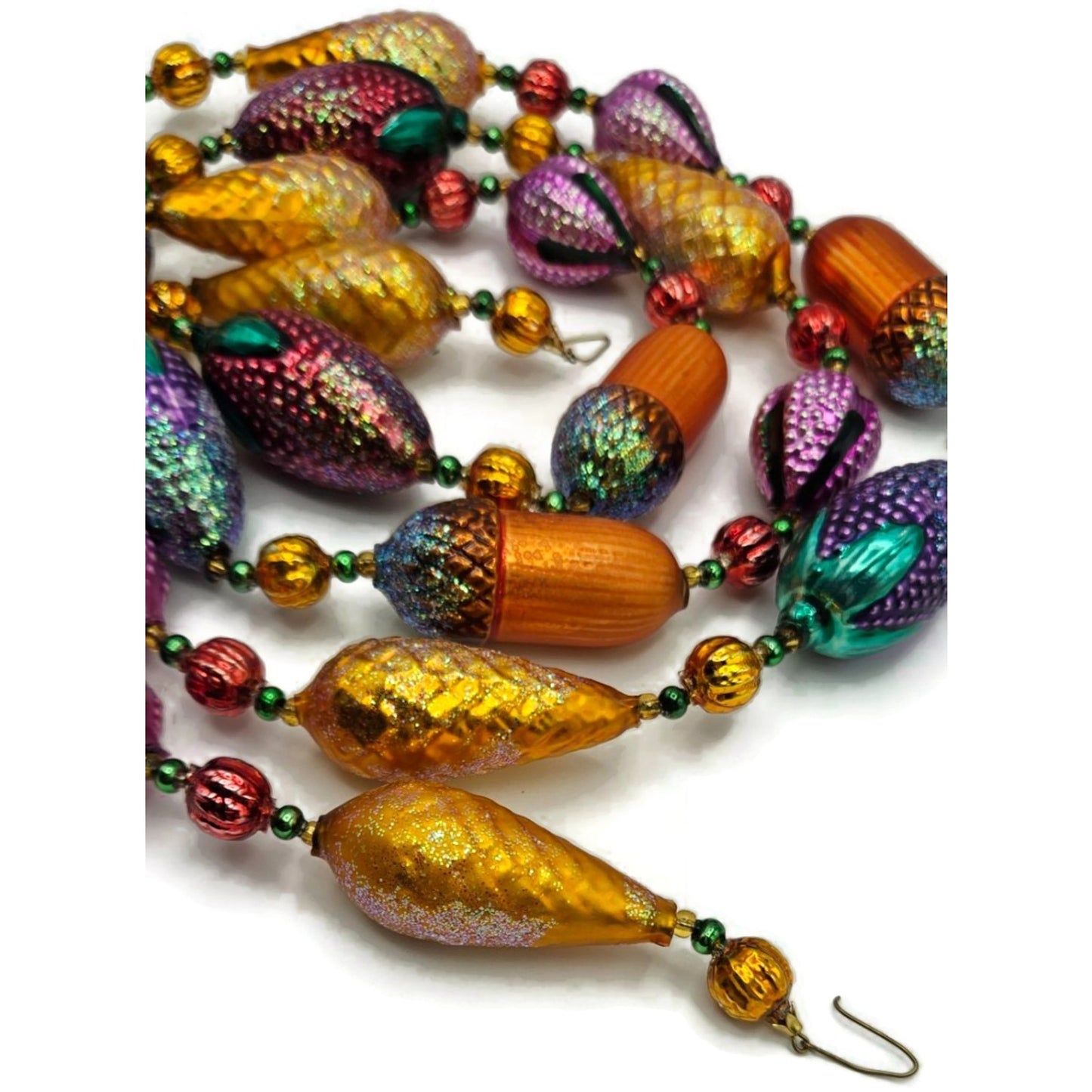 Christopher Radko Nuts and Berries Acorns Pinecones Christmas Garland 93-064-0