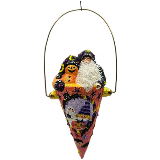 Patricia Breen Victorian Candy Cone Tricksters Pumpkin Halloween Ornament CATZ