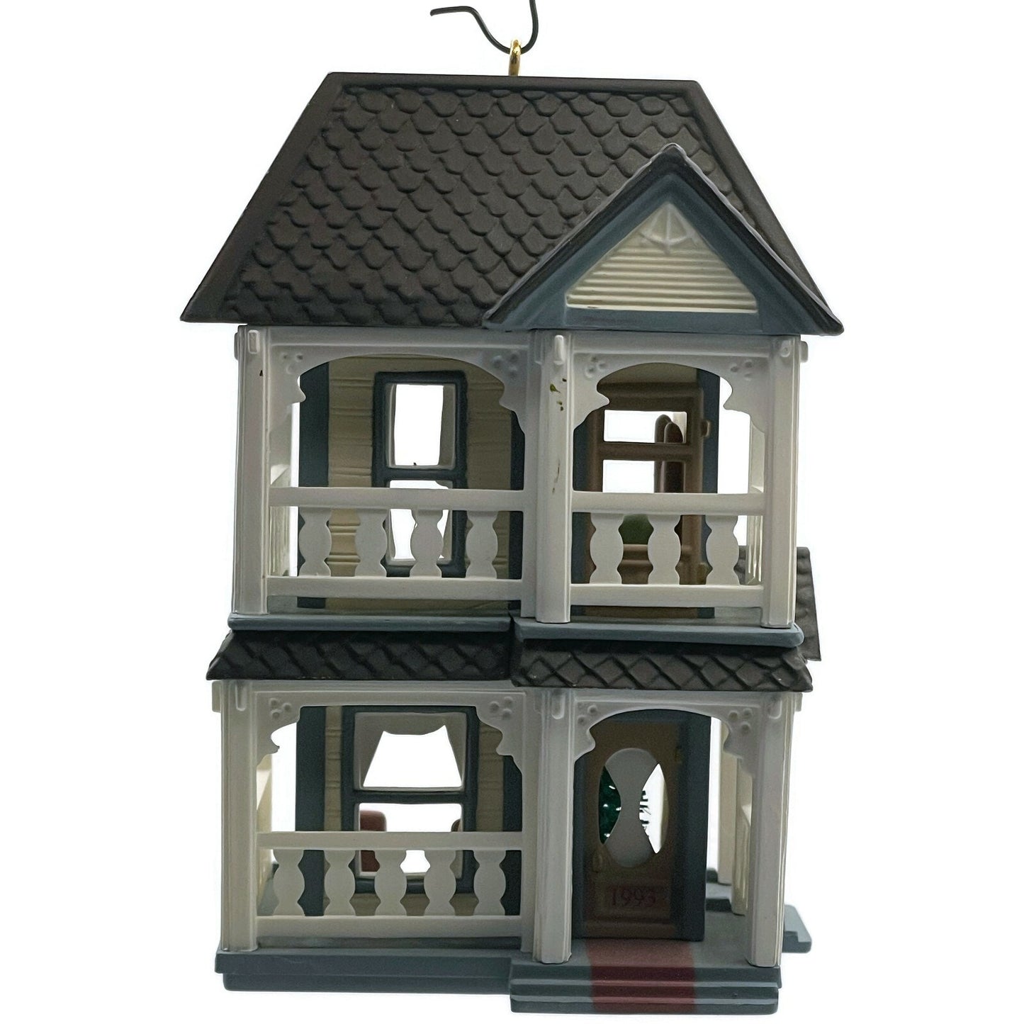 Hallmark Ornament Cozy Home 1993 Nostalgic Christmas Village Tree Keepsake Decor