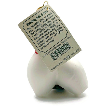 OWC Bowling Ball And Pins Ornament Blown Glass Old World Christmas Tree Decor
