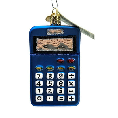 Old World Christmas Calculator Blown Glass Christmas Holiday Tree Ornament OWC