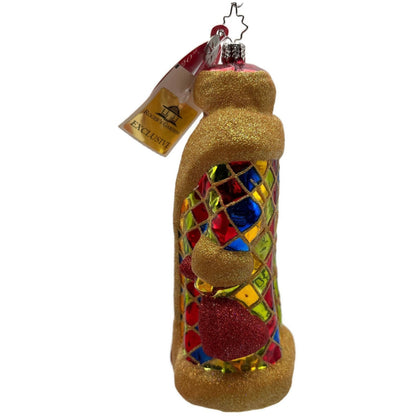 Christopher Radko Russian Harlequin Santa Claus Christmas Tree Ornament 3011318