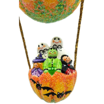 Patricia Breen Sweet Seekers Orange Pumpkin Travel Halloween Tree Ornament